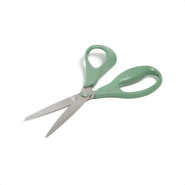 U Brands 8" U-Eco Stainless Steel Ergonomic Scissors Grass