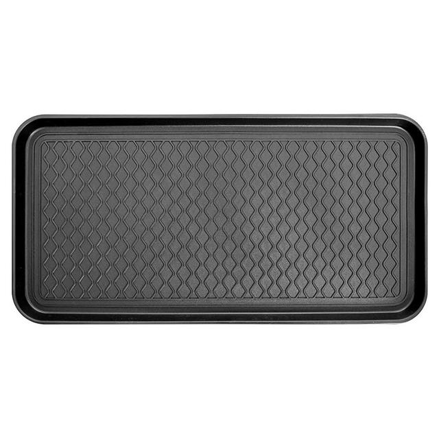 Ottomanson Multipurpose All Season Boot Tray, 30" x 15", Black