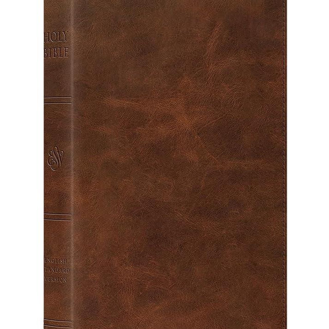 ESV Thinline Bible, Red Letter (Full Grain Leather, Saddle Brown): Holy Bible, English Standard Version