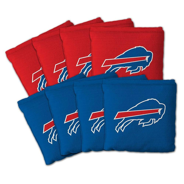 YouTheFan Officially-licensed NFL Set of 8 Cornhole Bags - All Weather Dual Sided Slide & Stop - regulation size
