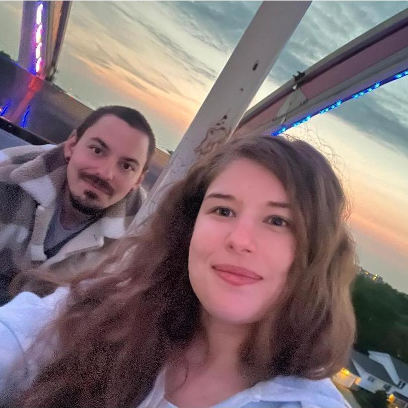 May 19, 2023: On the ferris wheel at the neighborhood carnival.