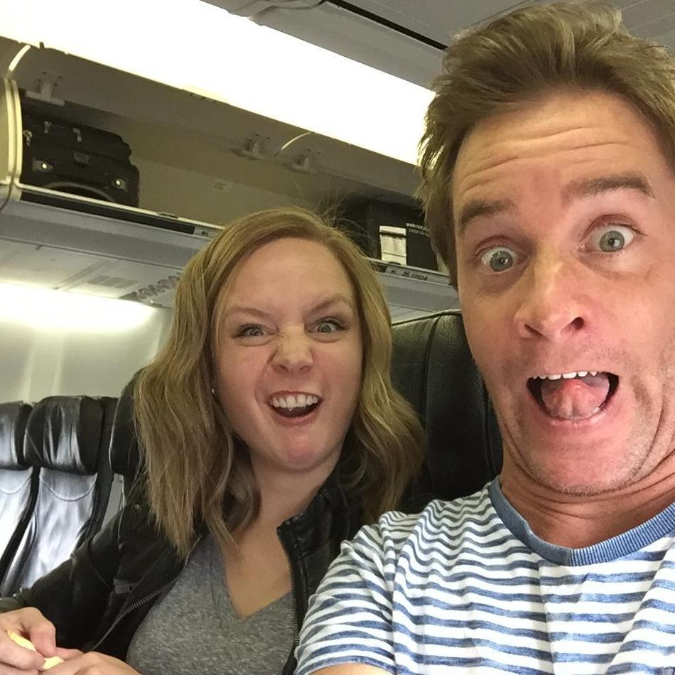 On one of our many flights together