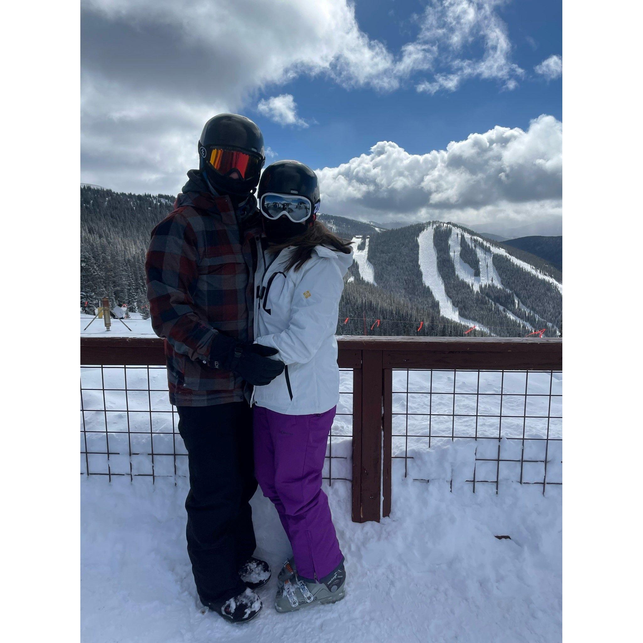 First ski trip together