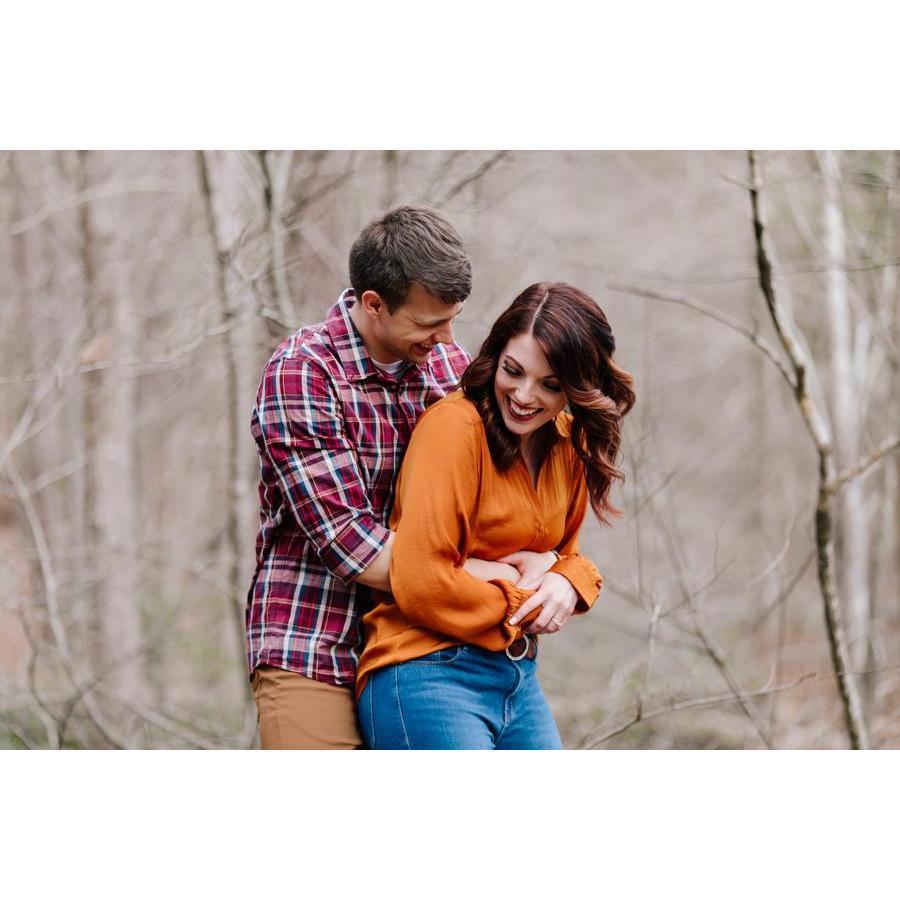 Engagement Photo Shoot at High Falls and yes, he was tickling me