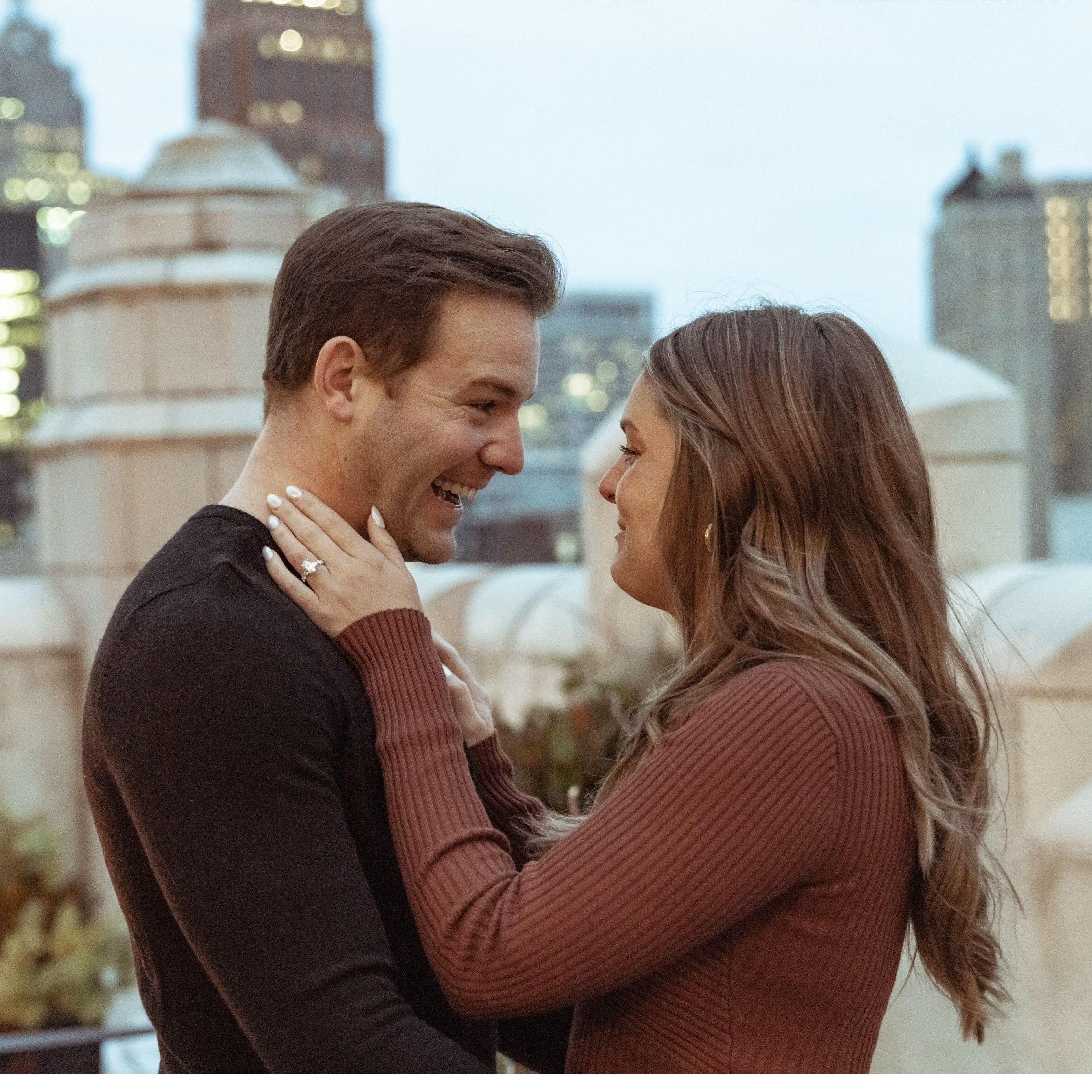 Right after he popped the question! December 2022