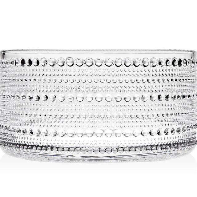 Godinger Serving Bowl, Crystal Glass Salad Bowl - Lumina