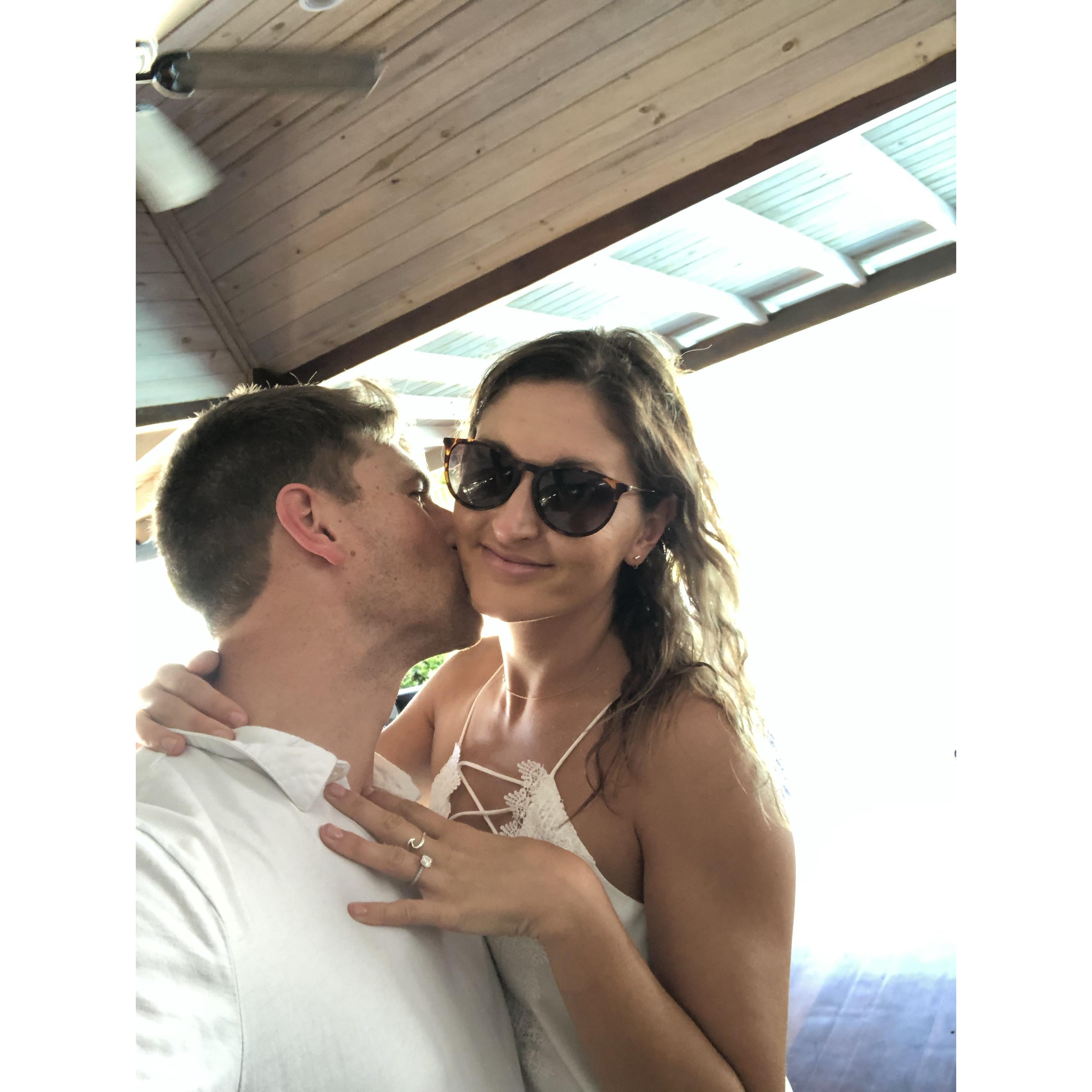 Freshly engaged, Hermitage Bay, Antigua