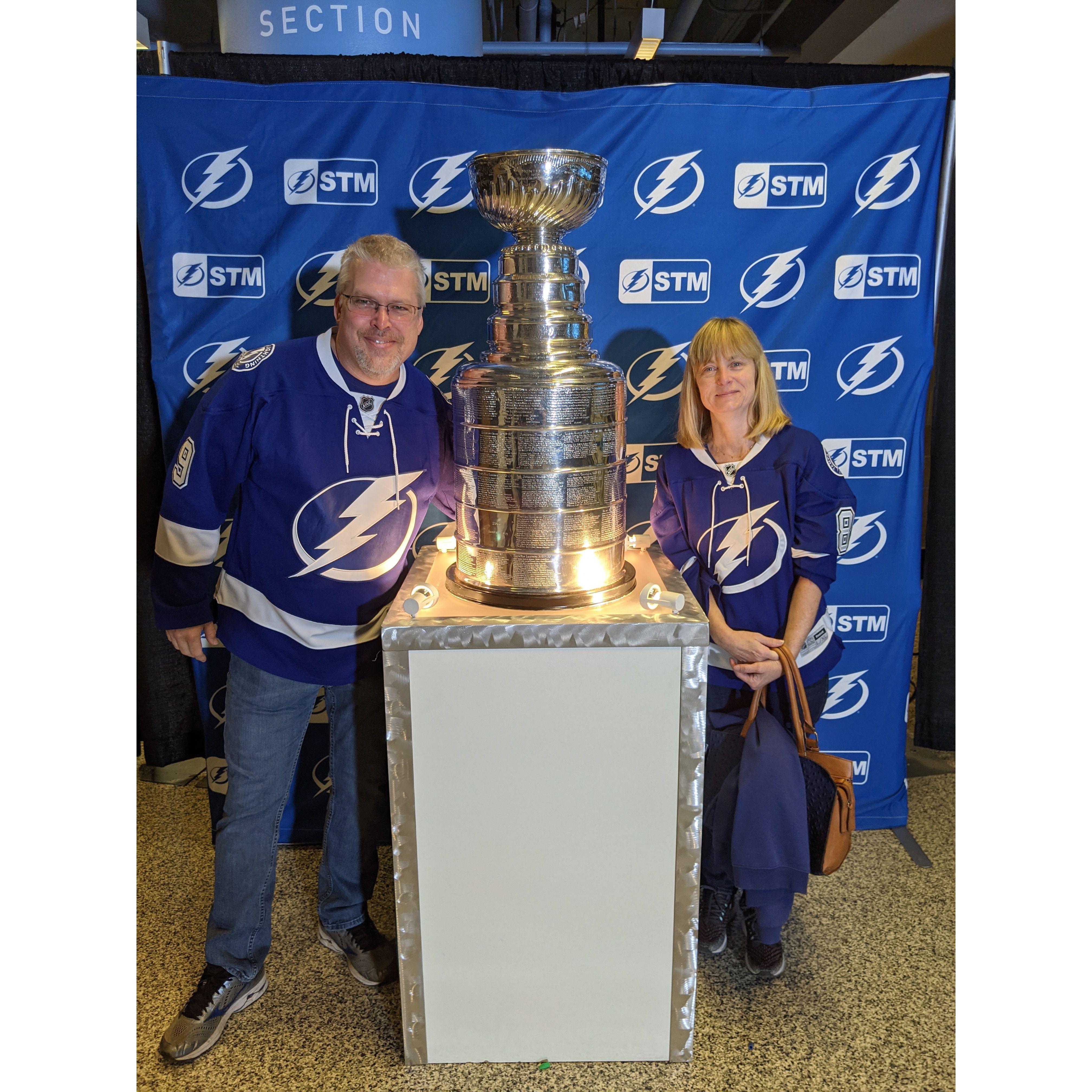 If it weren't for the Tampa Bay Lightning, we probably wouldn't be together!  So Go Bolts!