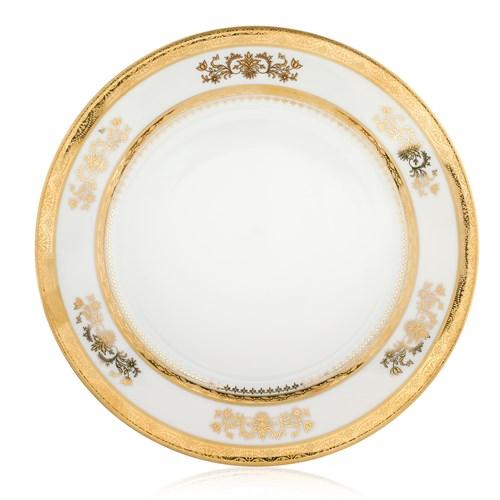 Scully & Scully Philippe Deshoulieres Orsay White Dessert Plate