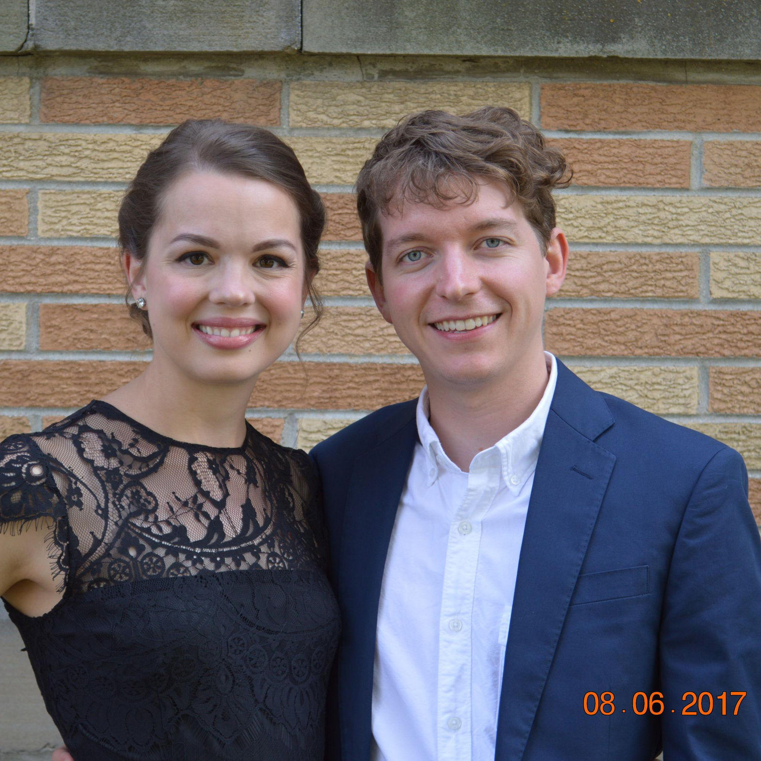 Us at Liv and Richards wedding in Traverse City