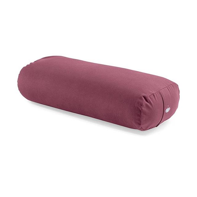 Lotuscrafts Yoga Bolster for Yin Yoga Rectangular - Kapok Filling - Washable Cover Organic Cotton - Yoga Bolster Cushion for Restorative Yoga - Pilates Cushion (Large: 28" x 12" x 8")
