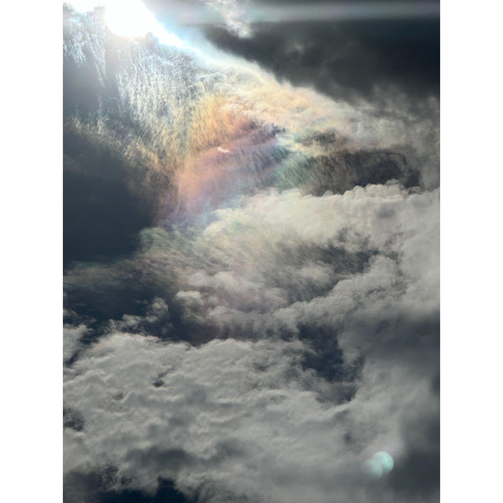 The calm after the storm. This rainbow burst appeared 3 days after Helene.