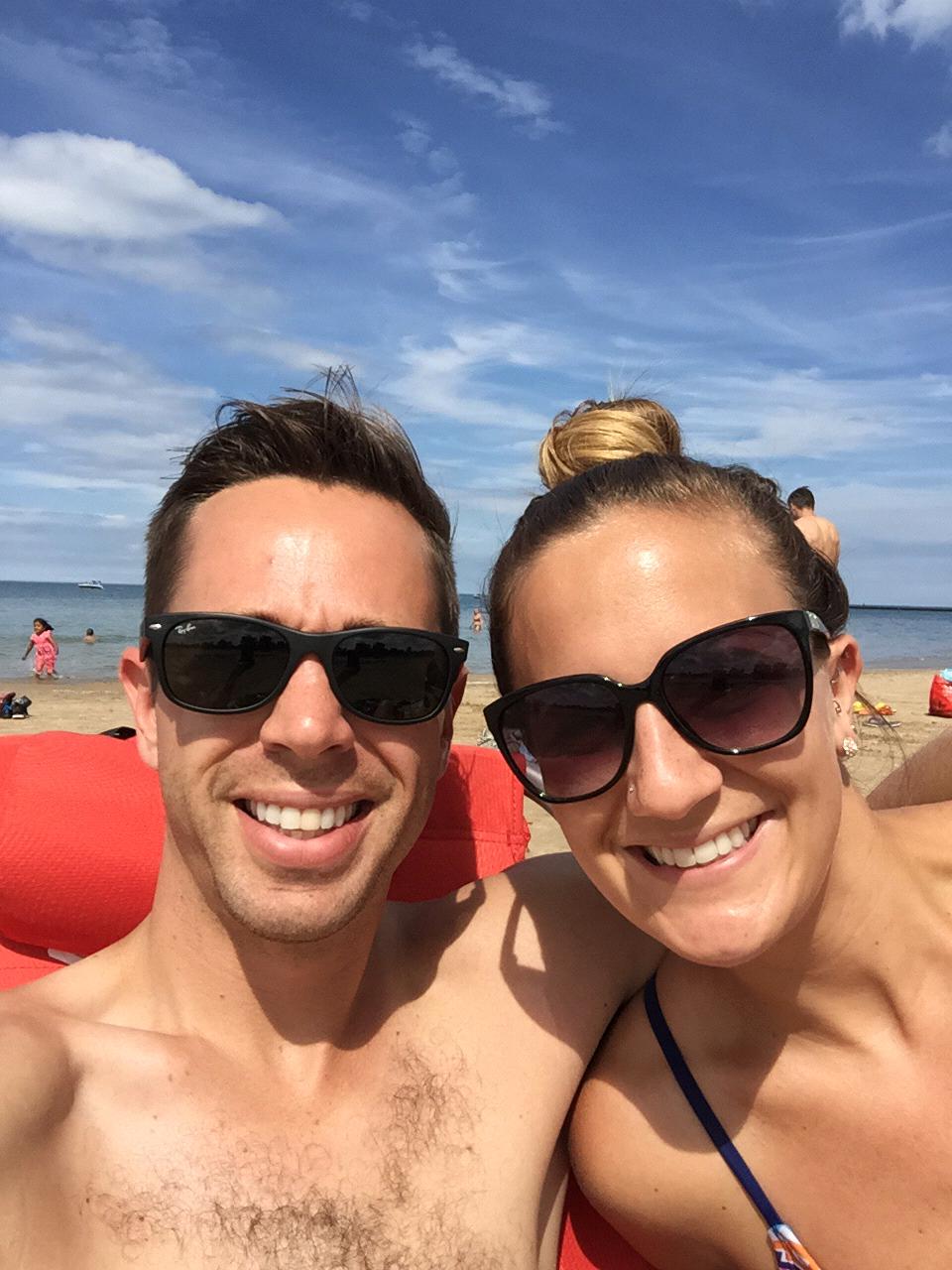 Beach bummin’ in Chicago! June 2015.