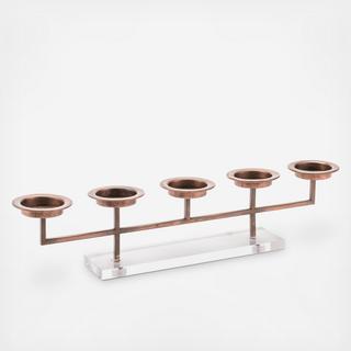 Lucite 5 Candle Holder