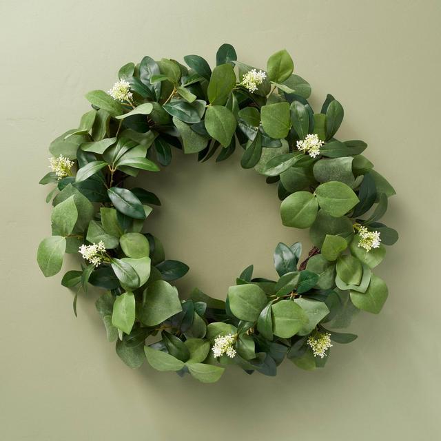 26" Faux Skimmia Wreath - Hearth & Hand™ with Magnolia