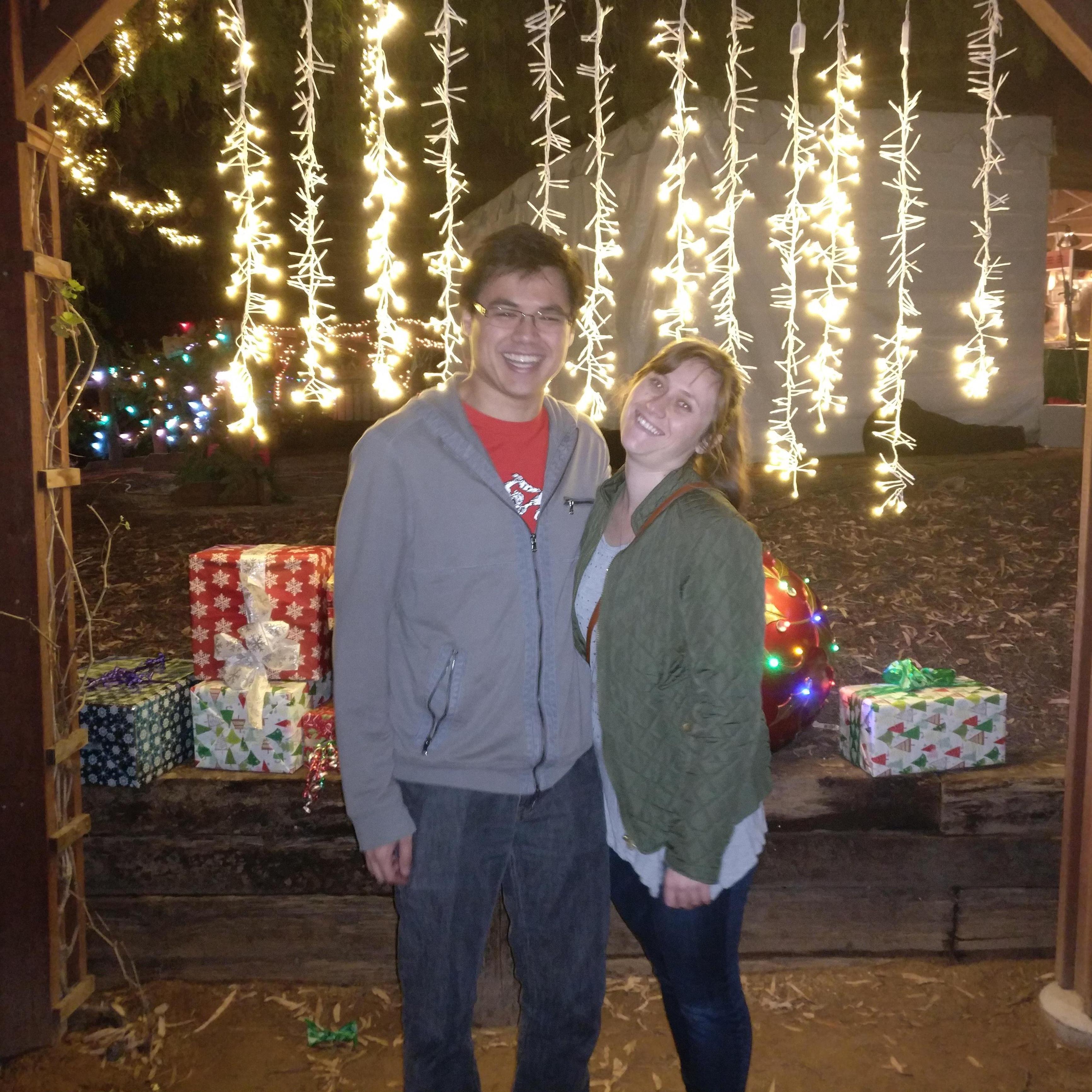 Holiday lights Heritage Hill Historic Park, Lake Forest. Dec. 2018