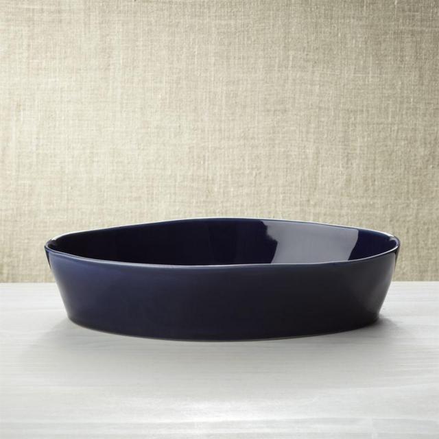 Marin Dark Blue Oval 10"x13.75" Baking Dish