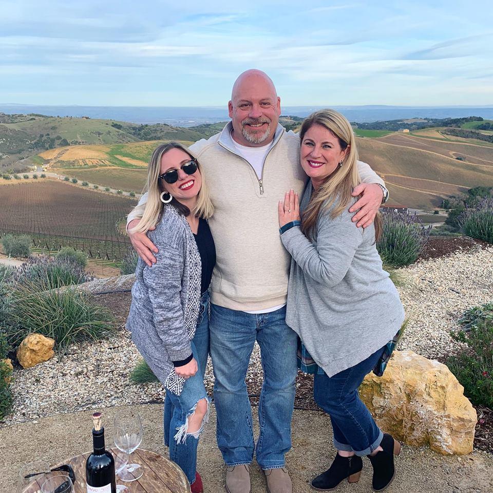Casey, John and Cari at Daou Vineyards. We love this place!