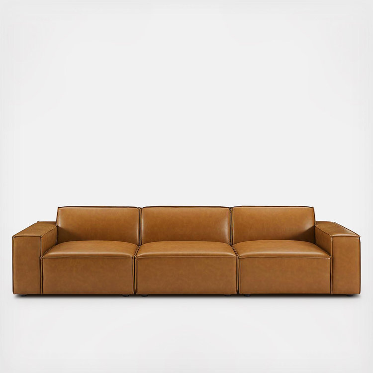 Modway, Restore 3-Piece Vegan Leather Sofa Set | Zola