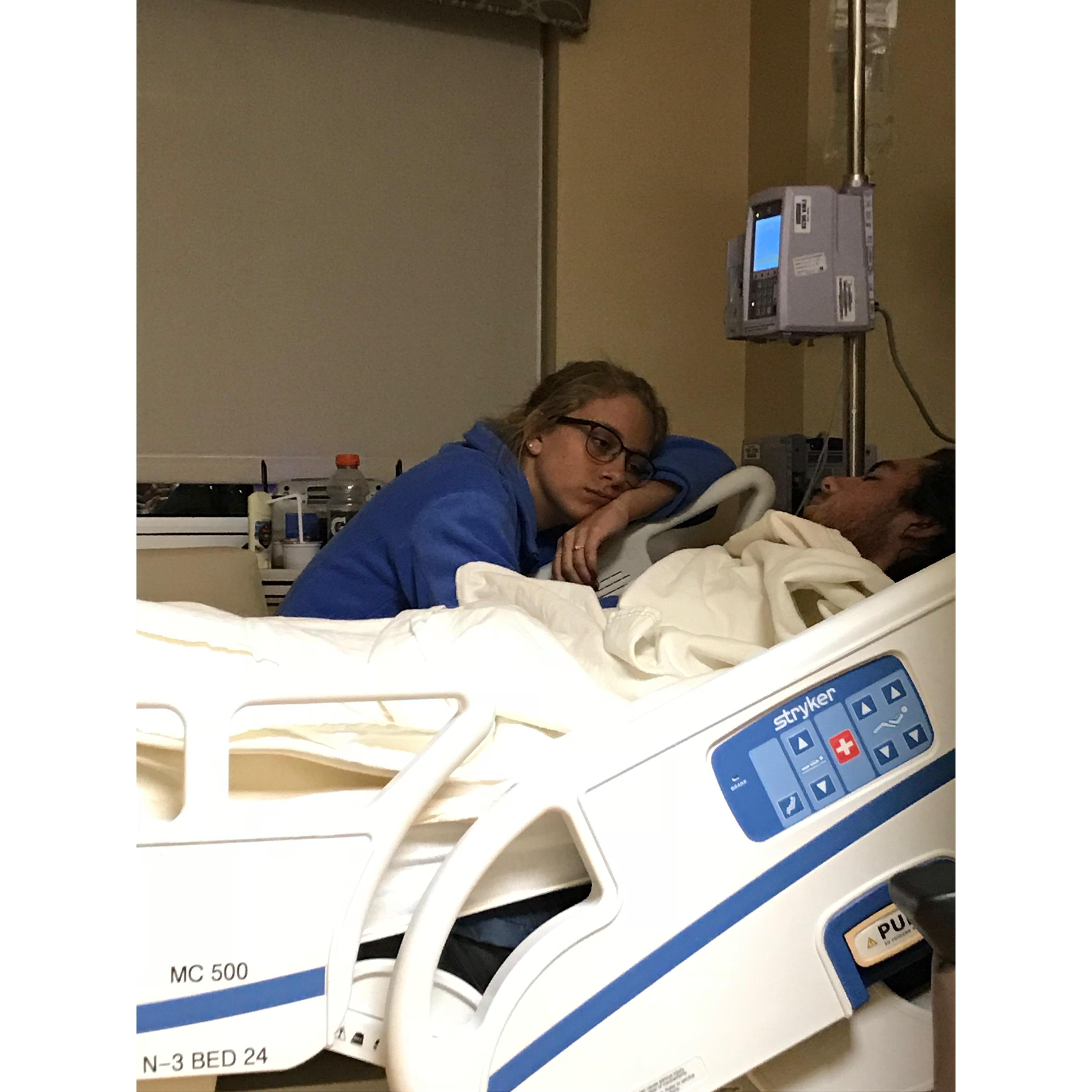 Dylan severely broke and dislocated his ankle in February of 2018; it was a tough few months.