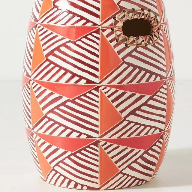 Geometric Ceramic Stool