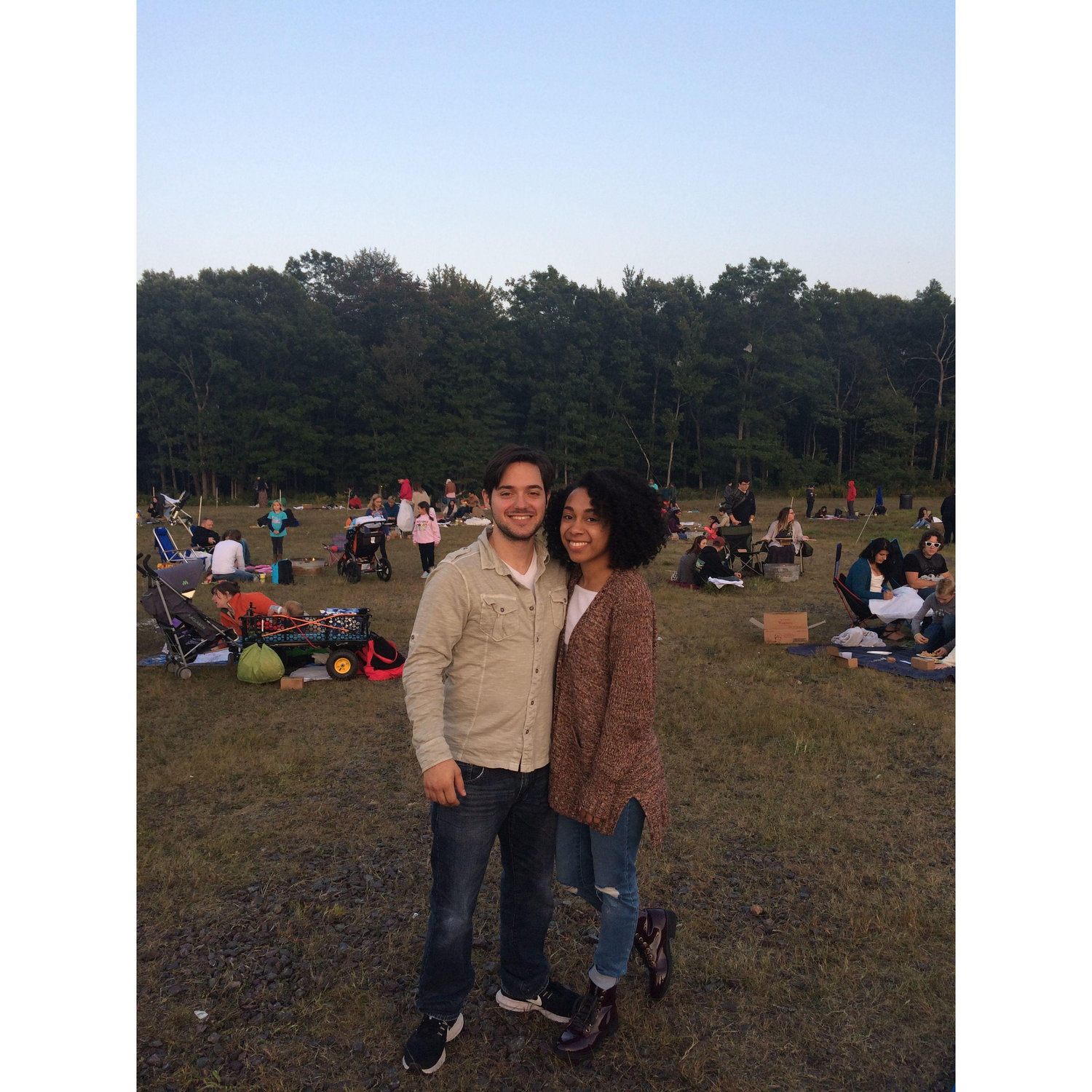 Our first double date with friends at the Lantern Festival in the Poconos.