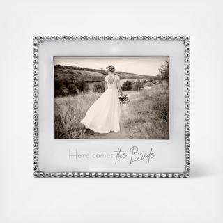 Here Comes The Bride Beaded 5x7 Frame