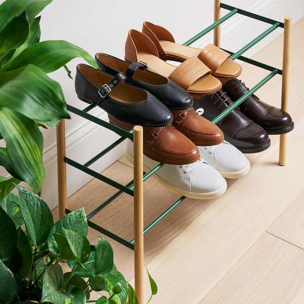 Expandable Shoe Rack - Forest Green