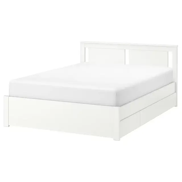 Bed frame with storage LURÖY
