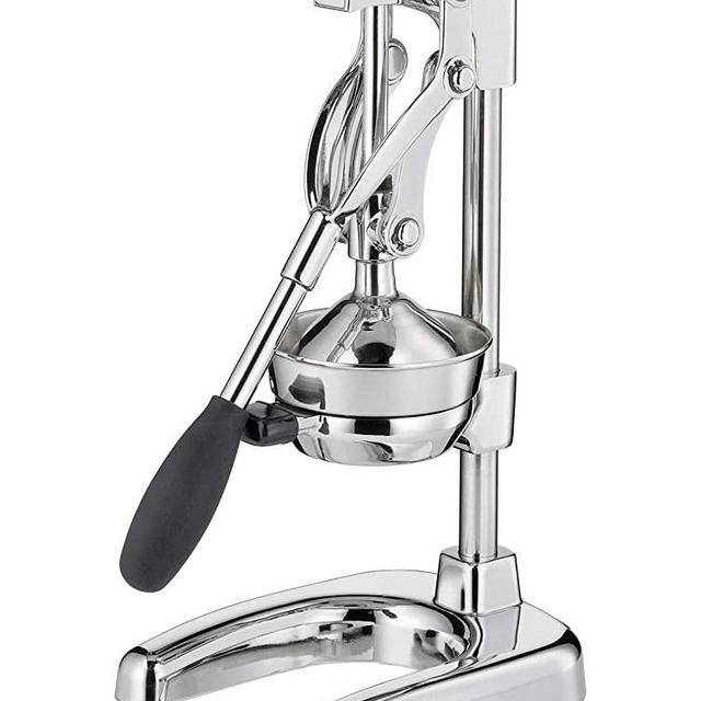 Cilio Commercial Grade Manual Citrus Juicer, Extractor, and Juice Press (Silver Polished)