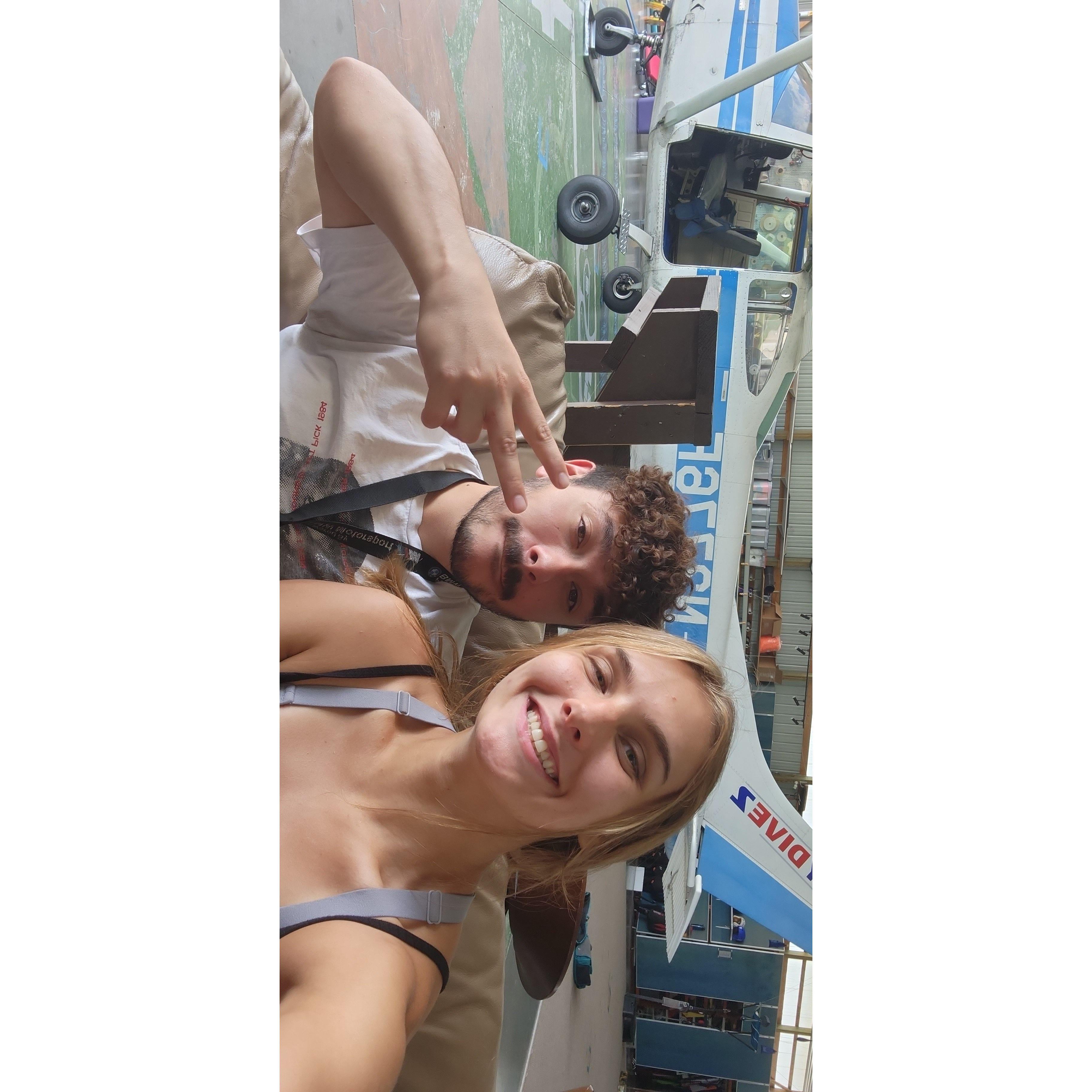 Chris's first time skydiving!