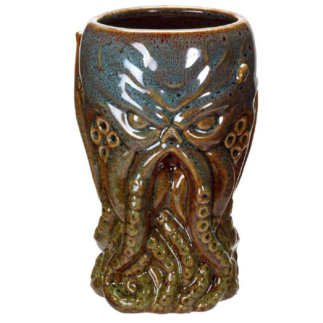 Pacific Giftware Cthulhu Pint Mug Ceramic Cup Lovecraftian Figurine Design Gothic Novelty Drinkware Fantasy Mythical Creature Collectible 6.5" H 16 Fl oz