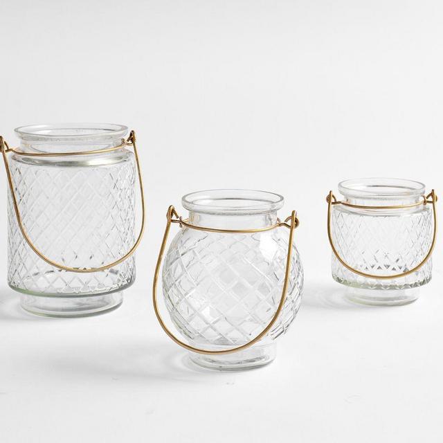 Monique Lhuillier Verona Votive Candleholders, Set of 3 - Clear