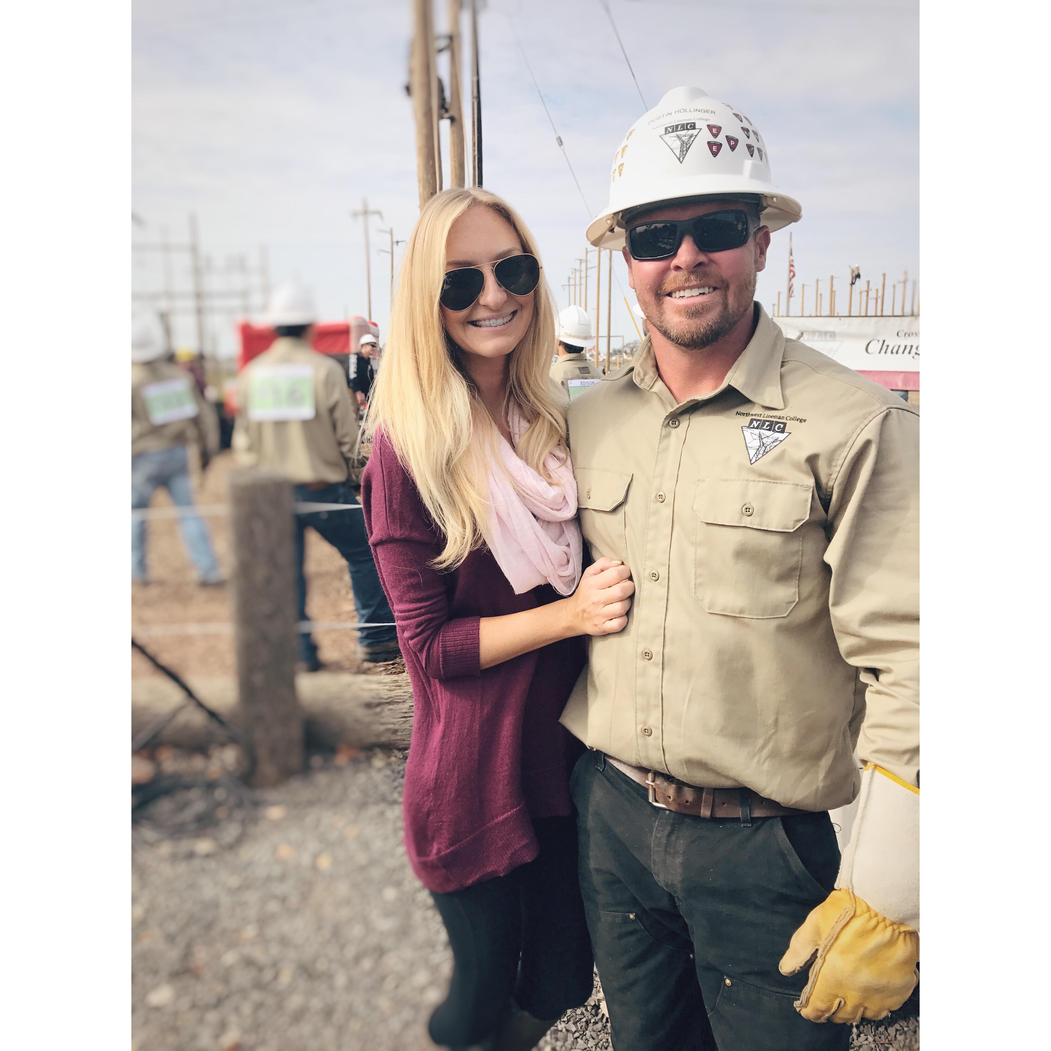 Dustins Graduations from Lineman College. (2016)