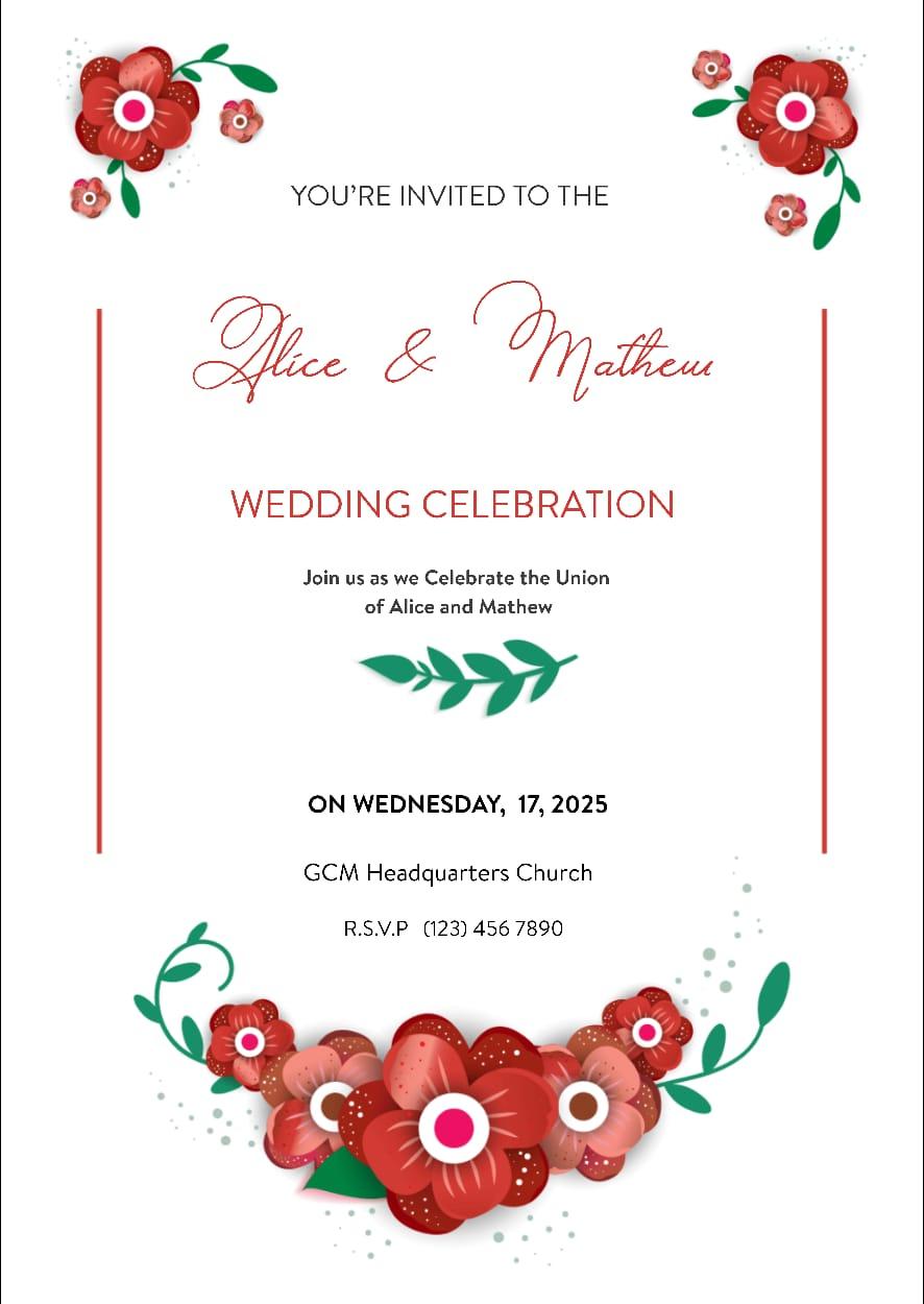 The Wedding Website of Mathew Oyeniyi and Alice Emmanuel
