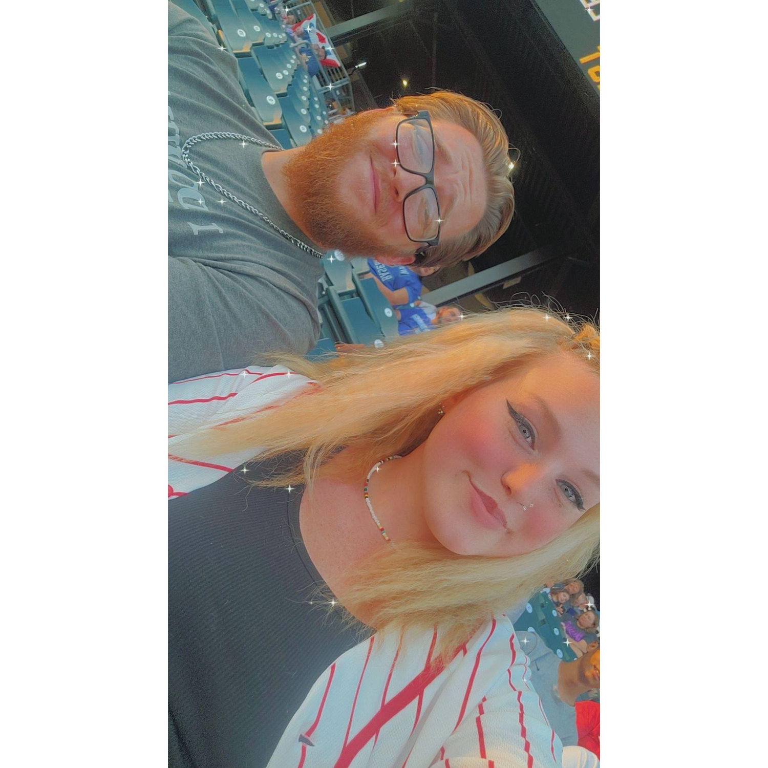 Our first baseball game together!