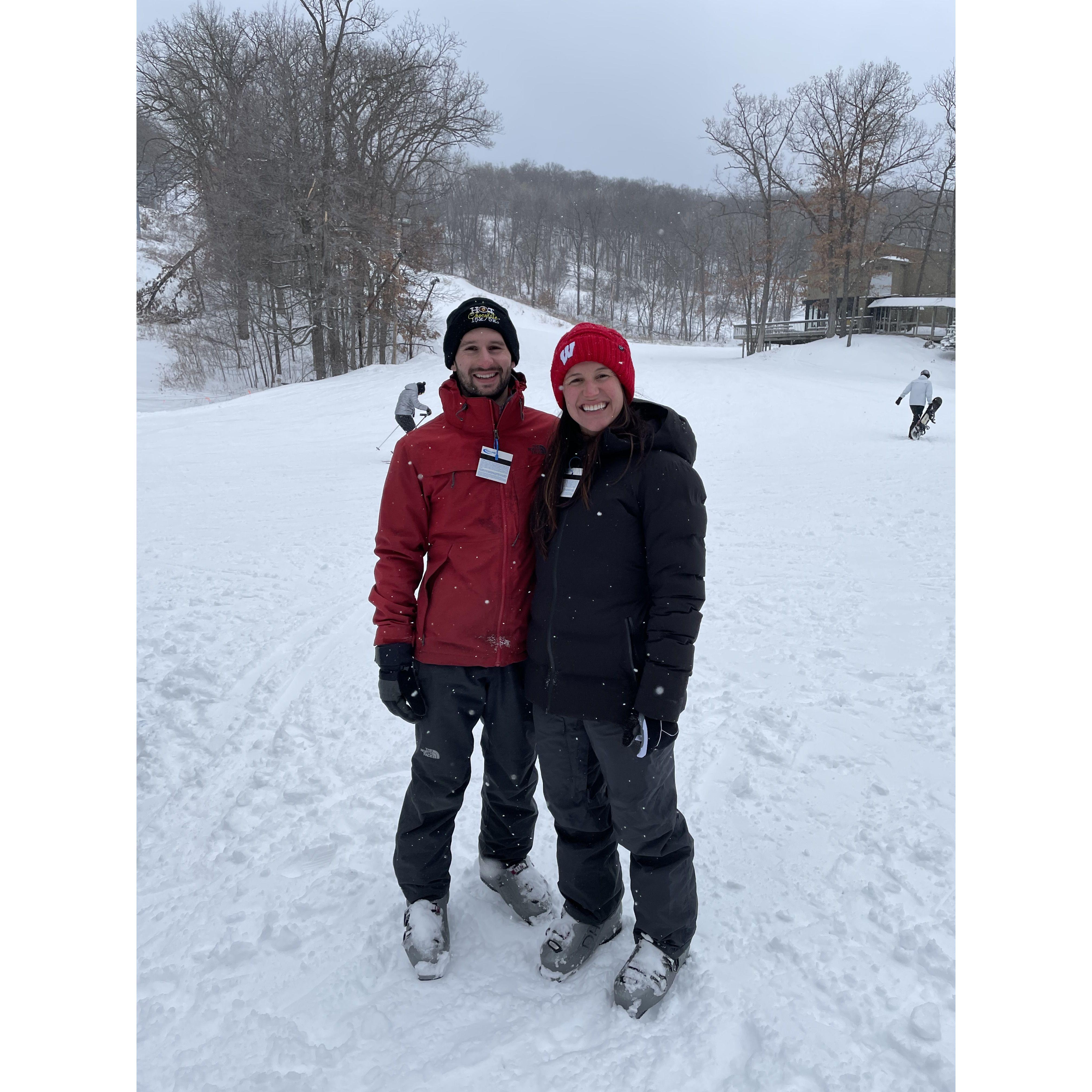 First time skiing together in WI