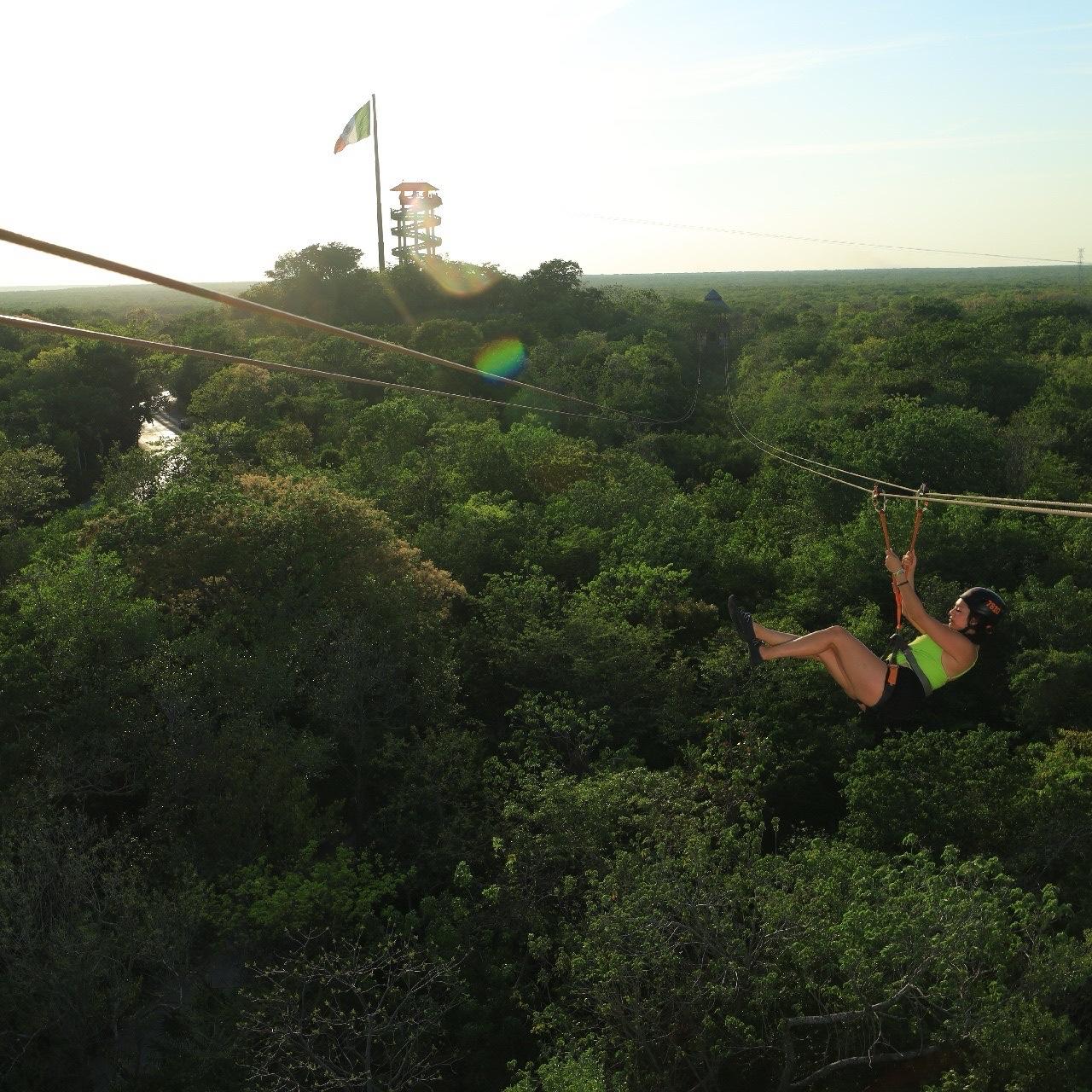 Zip-lining at Xplor!