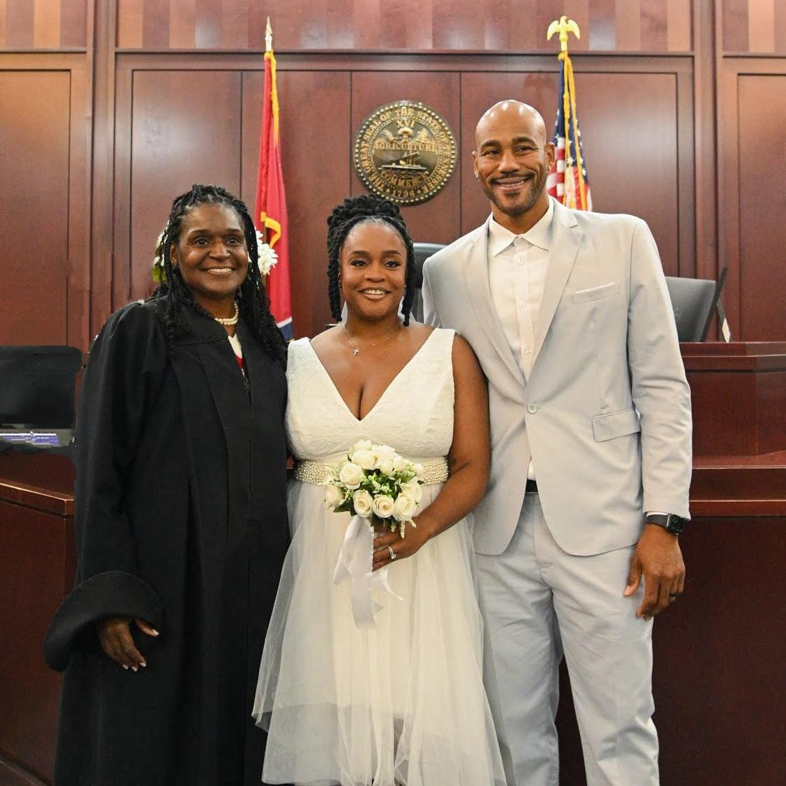 Thank you to Judge Robin Hayes & her fantastic team for making the day so special!