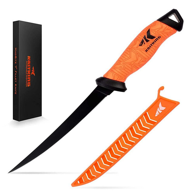 KastKing Fillet Knife, Razor Sharp G4116 German Stainless-Steel Blade 5" - 9", Professional Level Knives for Filleting and Boning, Non-Slip Handles, Includes Protective Sheath.