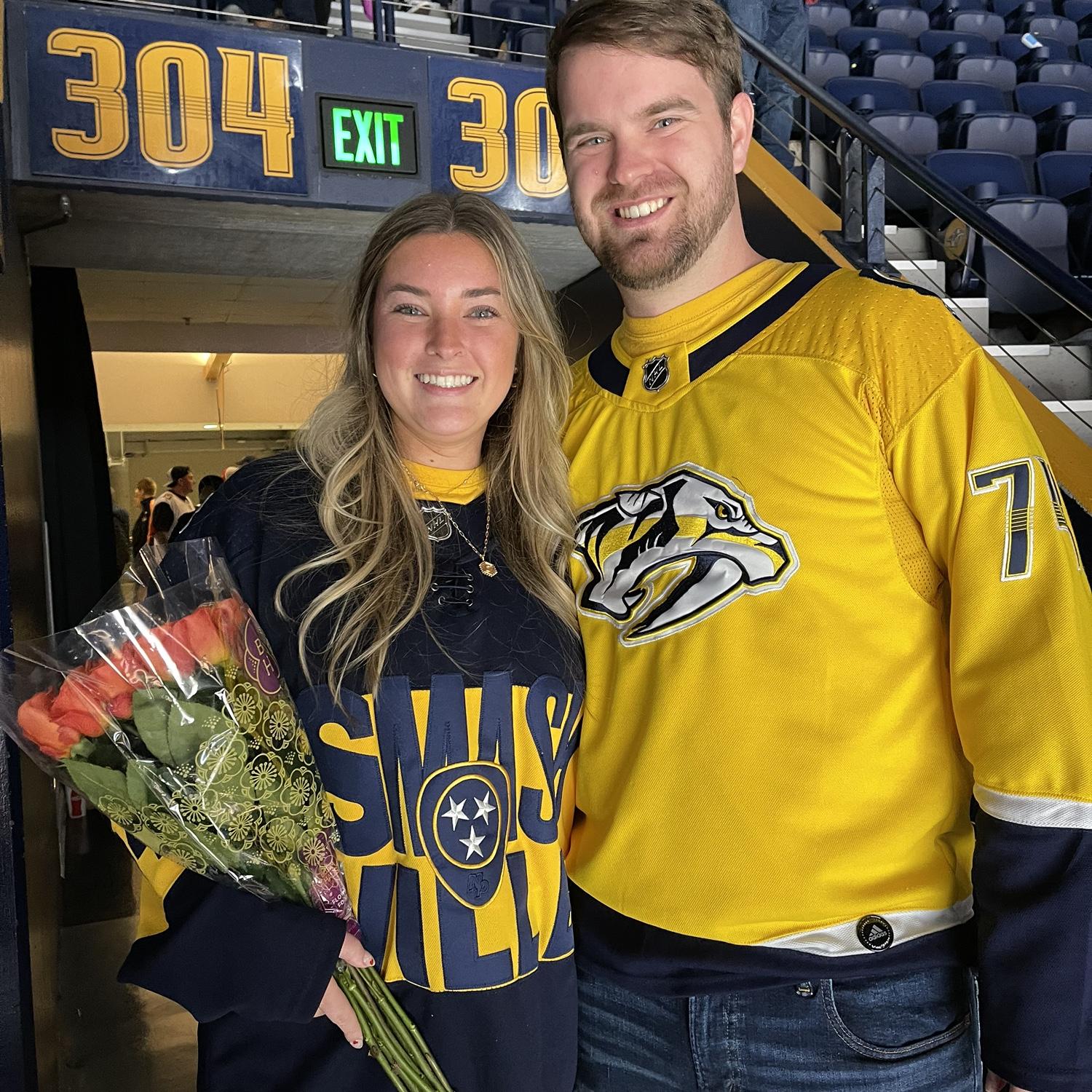 valentine’s day preds game!