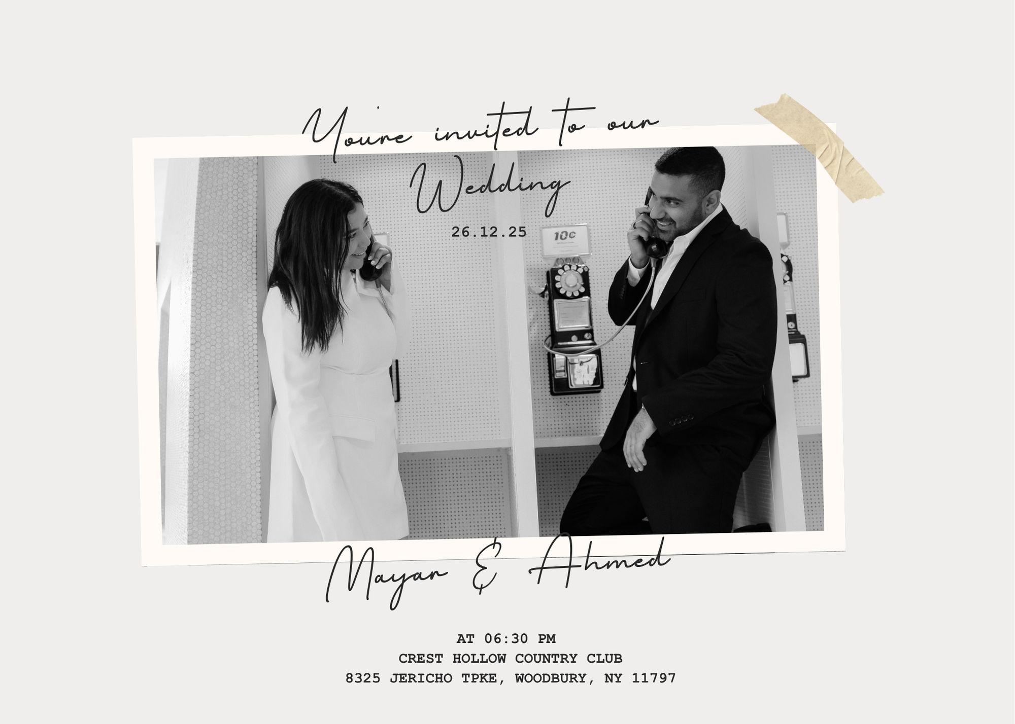 The Wedding Website of Mayar Shoaeib and Ahmed Mohamed