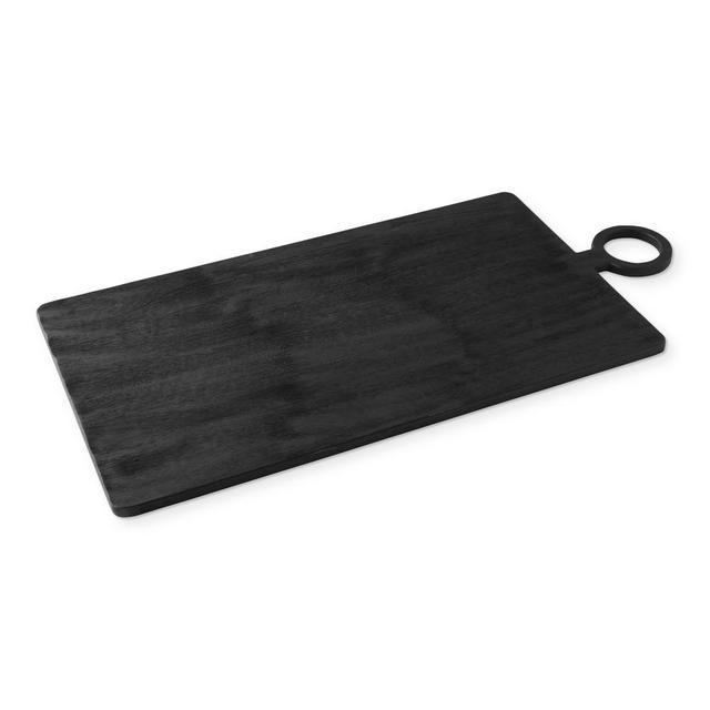 Black Wood Rectangular Cheese Board, 32"