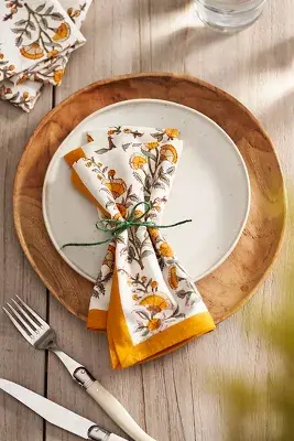 Calla Cotton Napkins, Set of 4