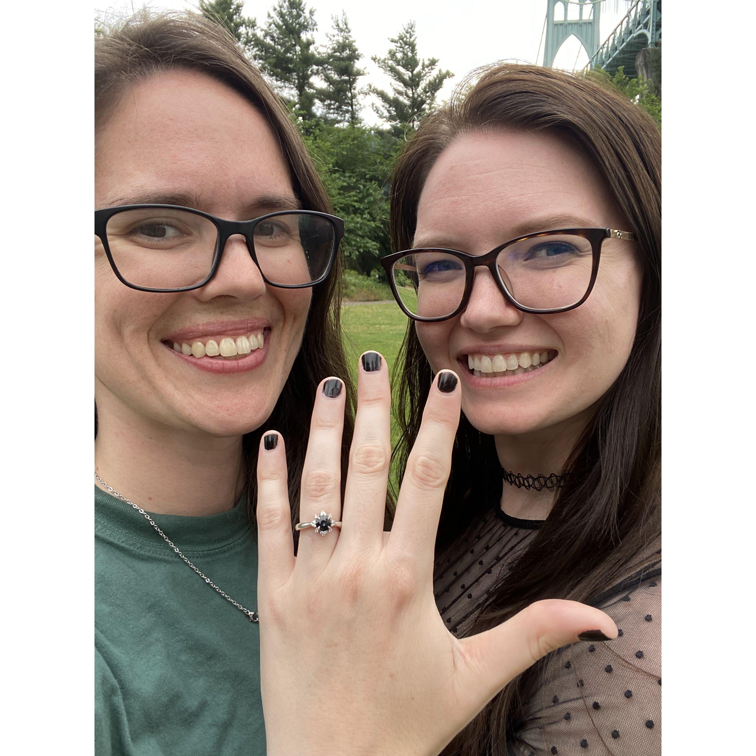 Jul 2022 - Cali's Proposal at Cathedral Park