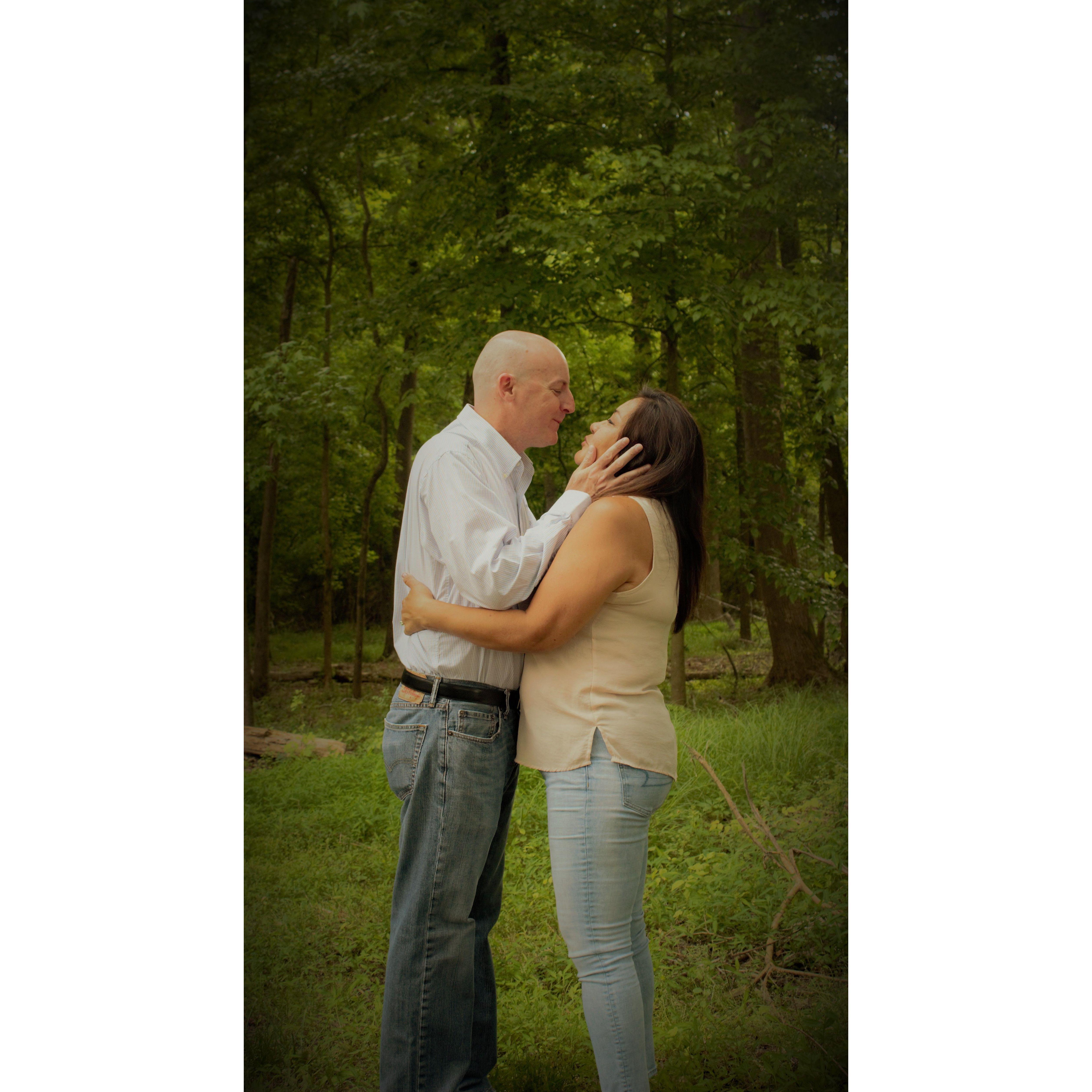One of the engagement photos in 2020