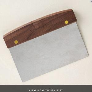 Magnolia: Bench Scraper with Walnut Handle