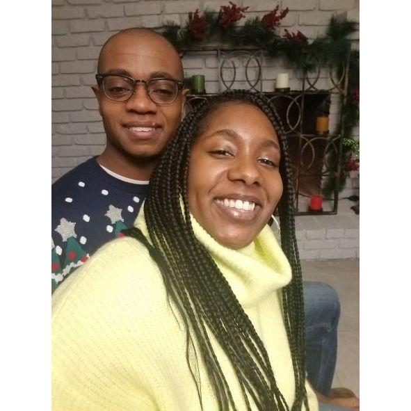 The couple's second Christmas together.