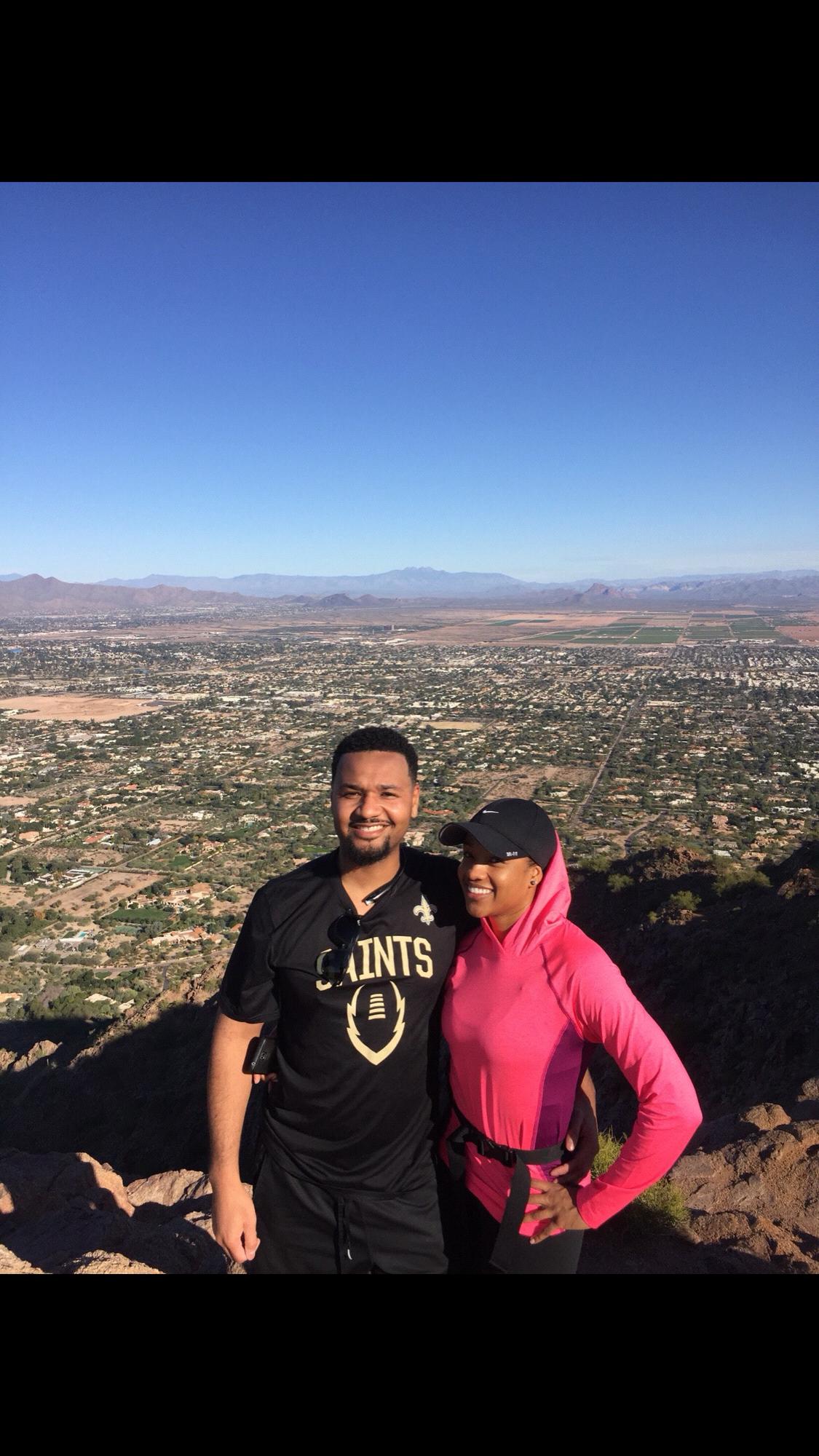 Camelback Mountain hike. We made it to the top! 2017