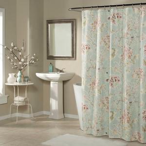 Millie Shower Curtain in Aqua